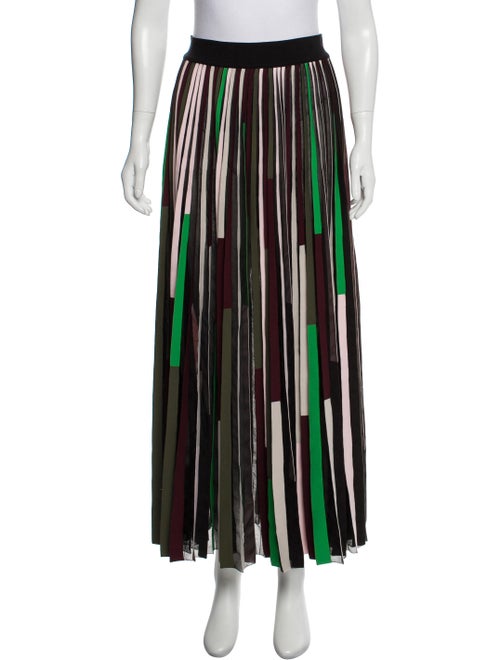 Celine Pleated Midi Skirt Black