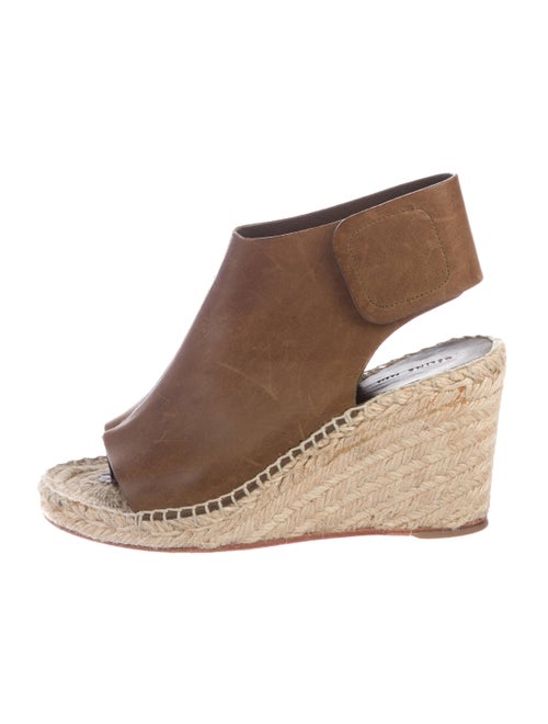 Celine Leather Wedge Sandals
