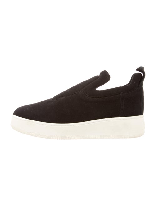 Celine Suede Platform Sneakers Black