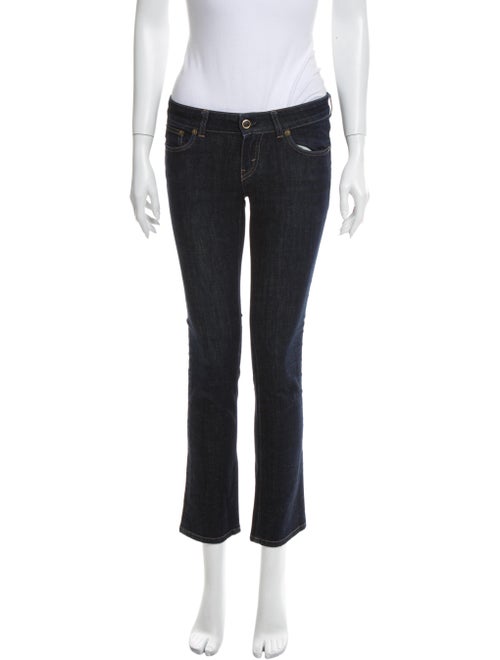 Celine Low-Rise Straight Leg Jeans Blue