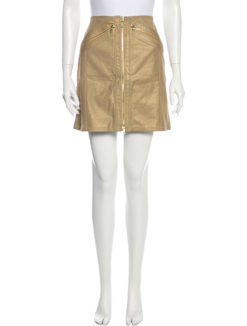 Celine Mini Skirt Metallic