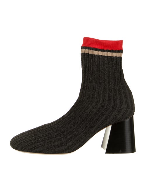 Celine Knit Sock Boots Grey