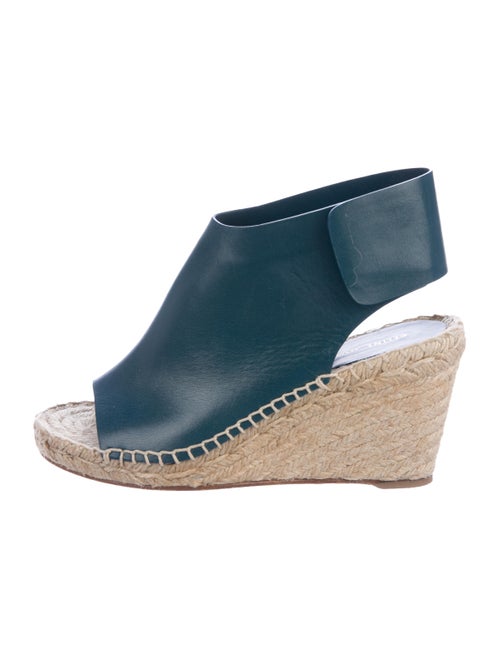 Celine Leather Wedge Sandals