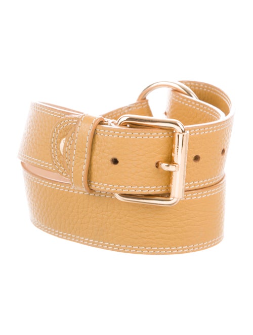 Celine Vintage Leather Belt gold