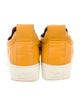 Celine Leather Round-Toe Sneakers