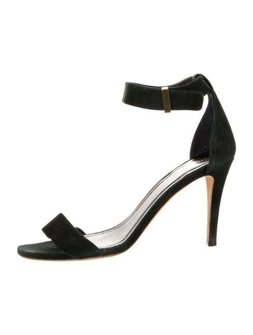 Celine Suede Sandals Green