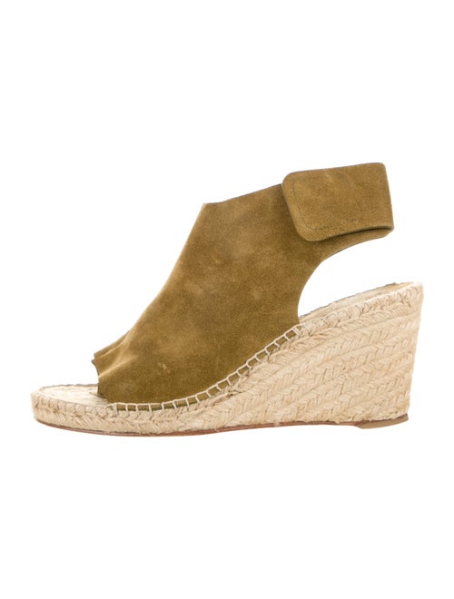 Celine Suede Espadrilles Green