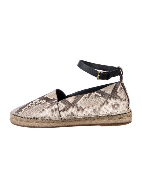 Celine Snakeskin Animal Print Espadrilles