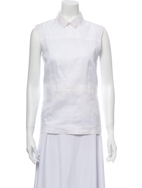 Celine Sleeveless Blouse White