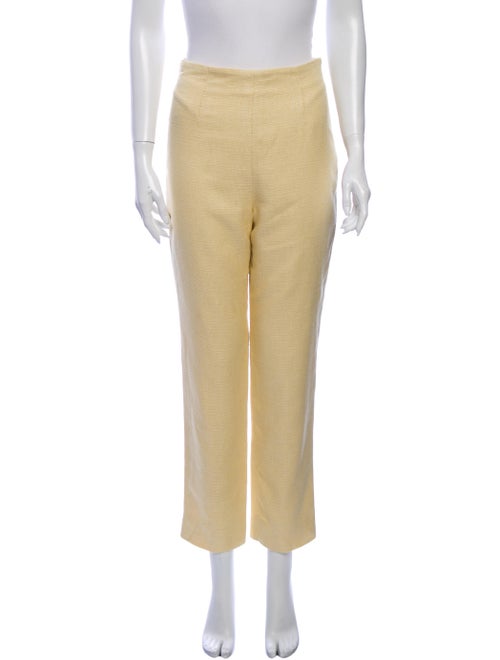 Celine Straight Leg Pants Yellow