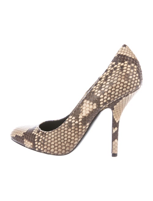 Celine Snakeskin Animal Print Pumps