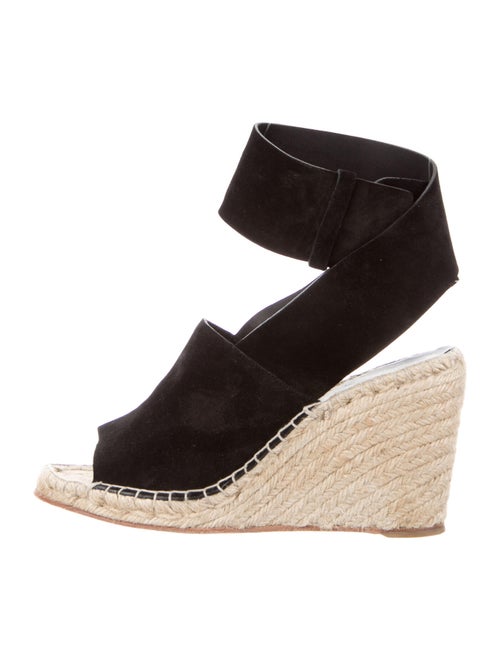 Celine Suede Espadrilles Black
