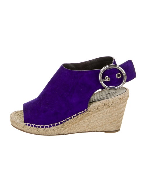 Celine Suede Espadrilles Purple