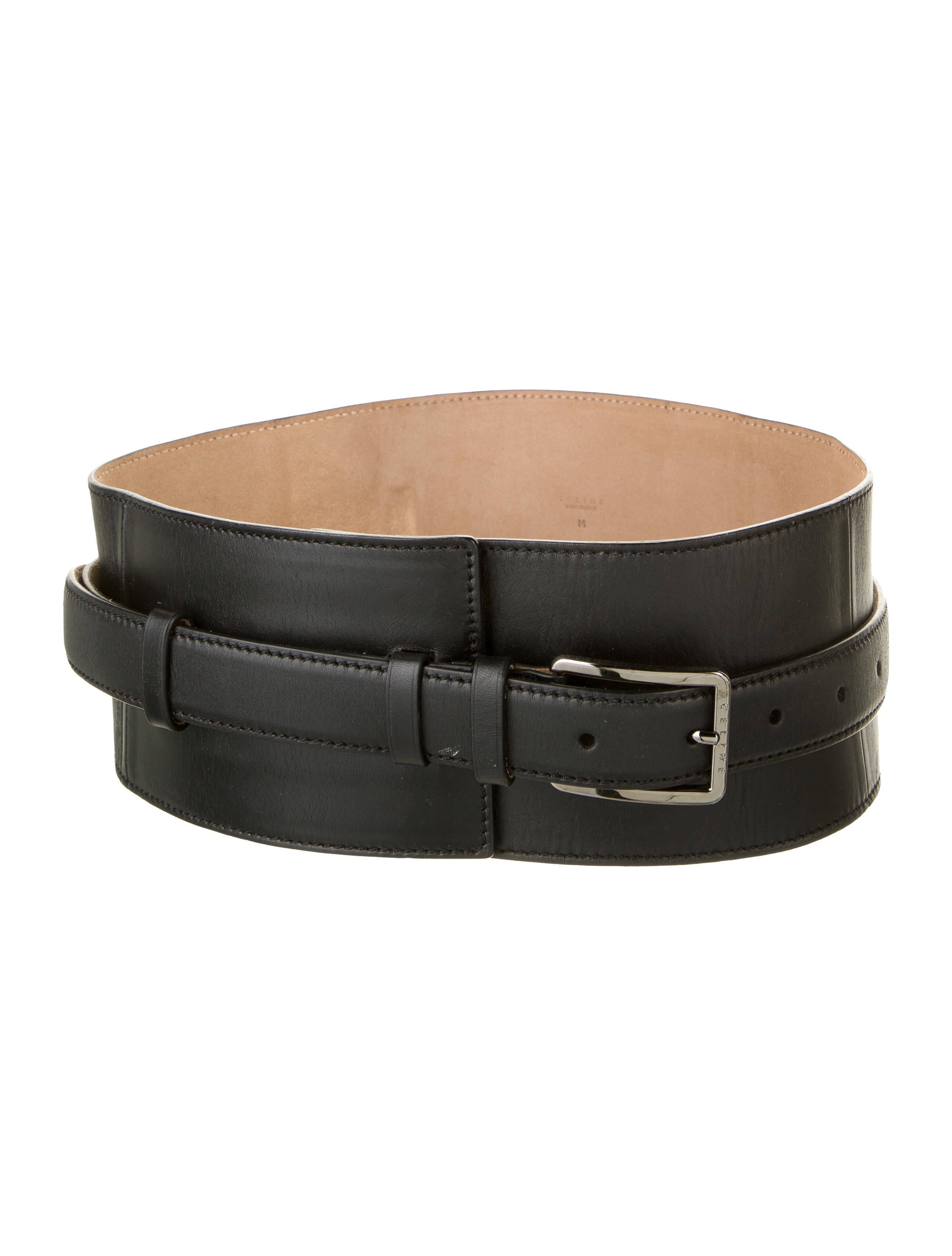 celine leather belt
