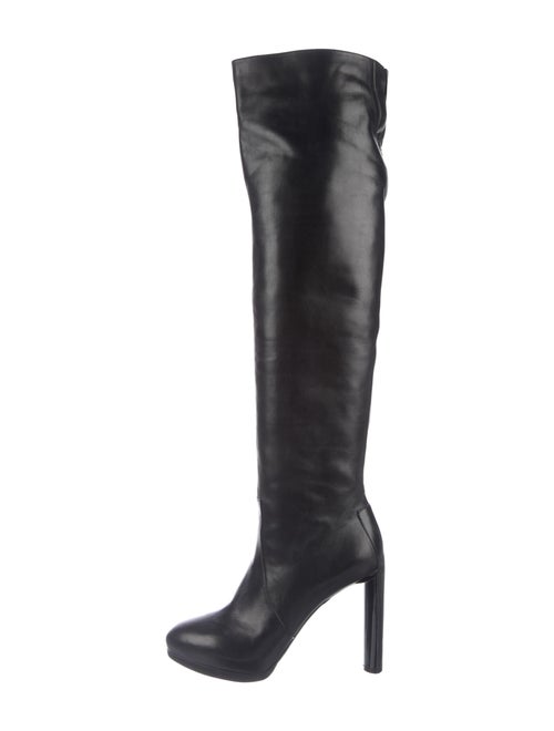 Celine Leather Boots Black