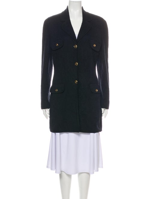 Celine Mohair Peacoat Black