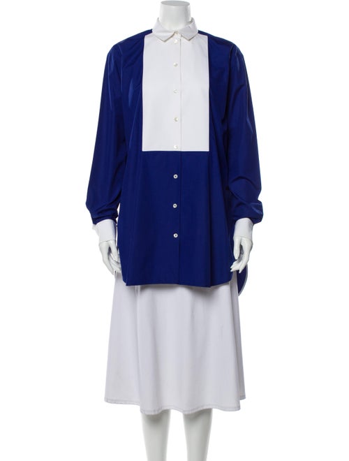 Celine Long Sleeve Tunic Blue