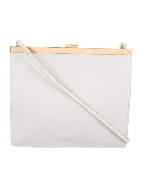 Celine Mini Clasp Bag White