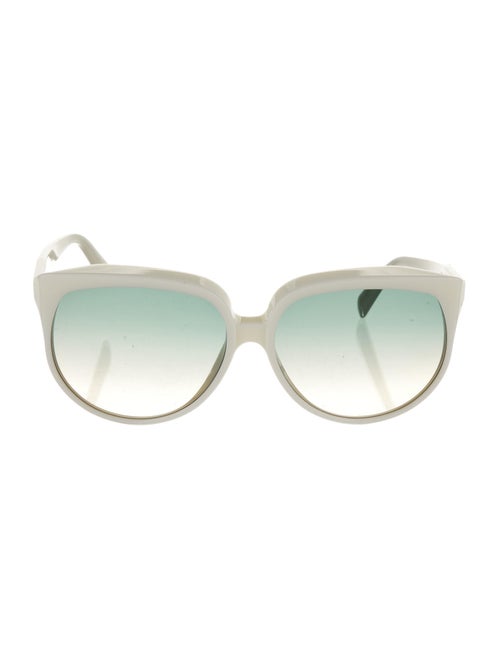 Celine Gradient Cat-Eye Sunglasses White