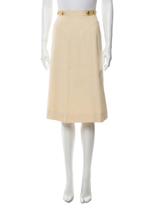 Celine Wool Knee-Length Skirt Wool