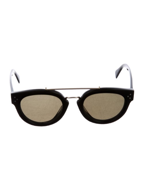 Celine Round Tinted Sunglasses Black