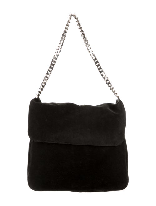 Celine Suede Gourmette Bag Black