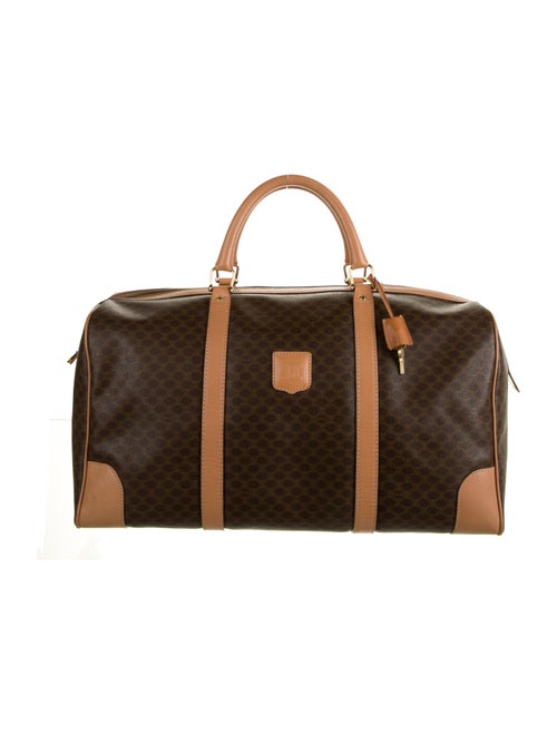 Celine Vintage Macadam Weekender Brown