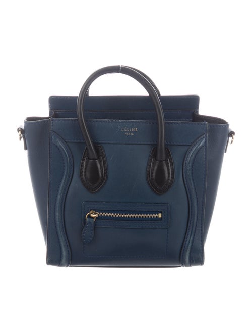 Celine Nano Luggage Tote Navy