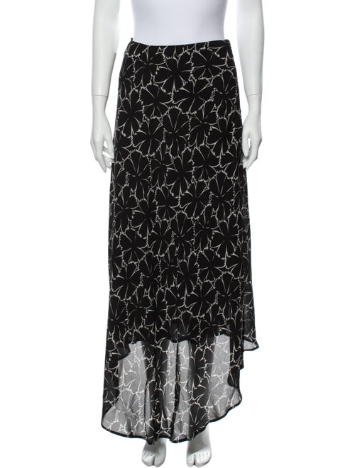 Celine Silk Long Skirt w/ Tags Black