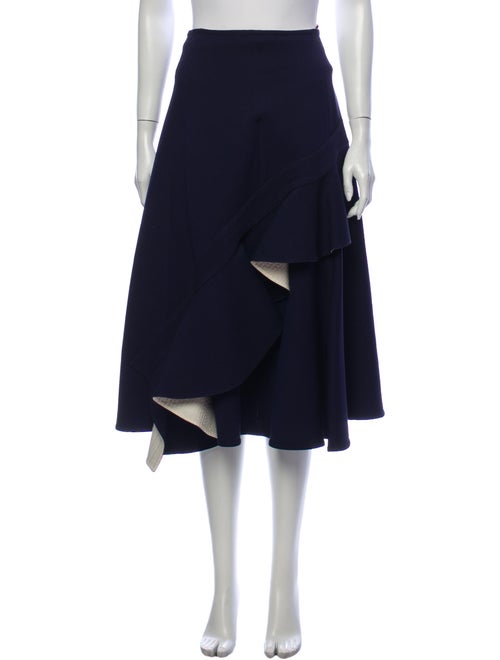 Celine Wool Midi Length Skirt Wool