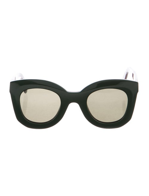 Celine Square Tinted Sunglasses Green