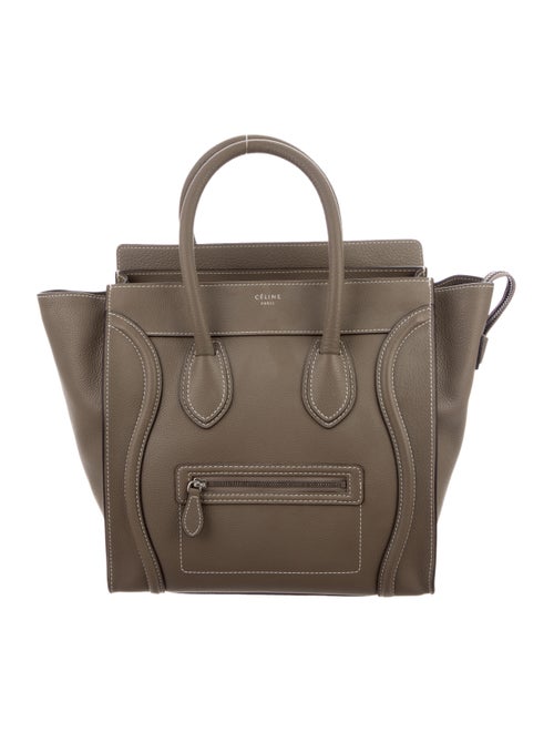Celine Mini Luggage Tote silver