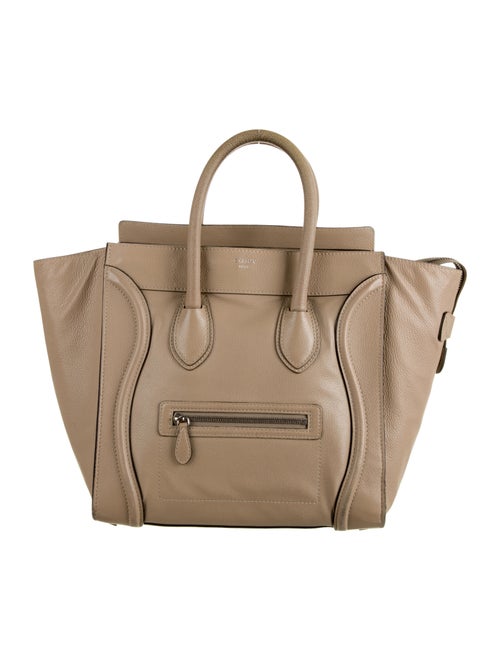 Celine Mini Luggage Tote Tan