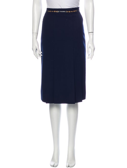 Celine Wool Knee-Length Skirt Wool