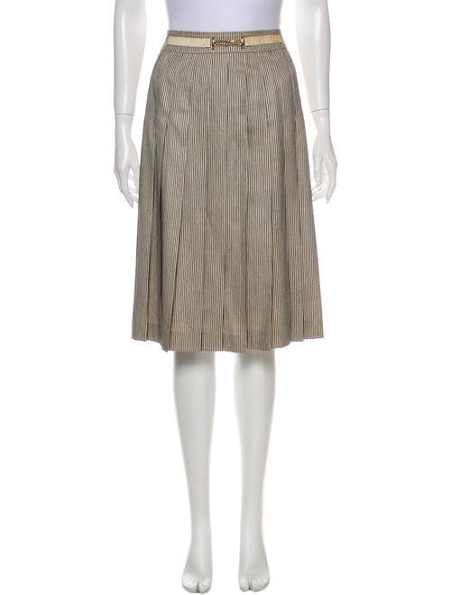 Celine Silk Knee-Length Skirt