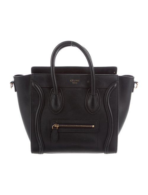 Celine Nano Luggage Tote Black