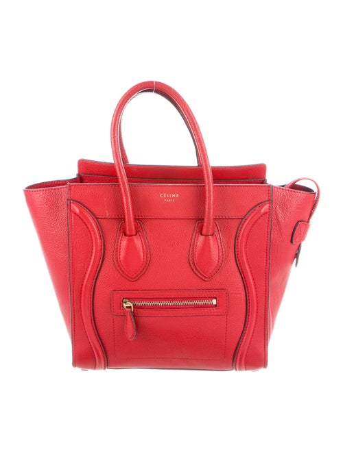 Celine Micro Luggage Tote gold