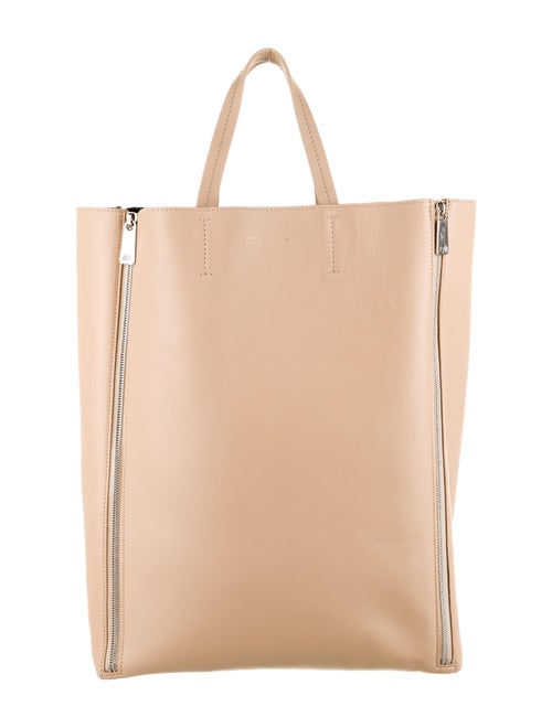 Celine Vertical Gusset Cabas Tote Tan
