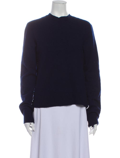 Celine Mock Neck Sweater Blue