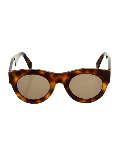 Celine Round Tinted Sunglasses Brown
