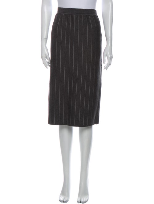 Celine Wool Knee-Length Skirt Wool