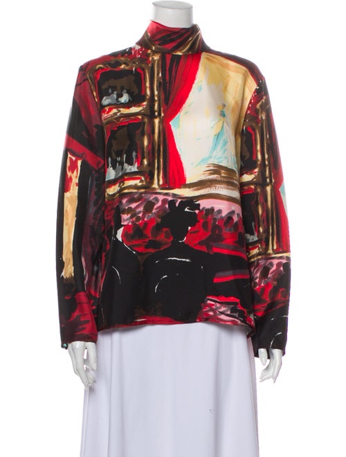 Celine Silk Printed Blouse