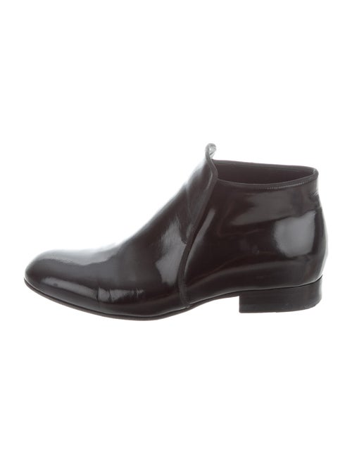 Celine Leather Boots Black