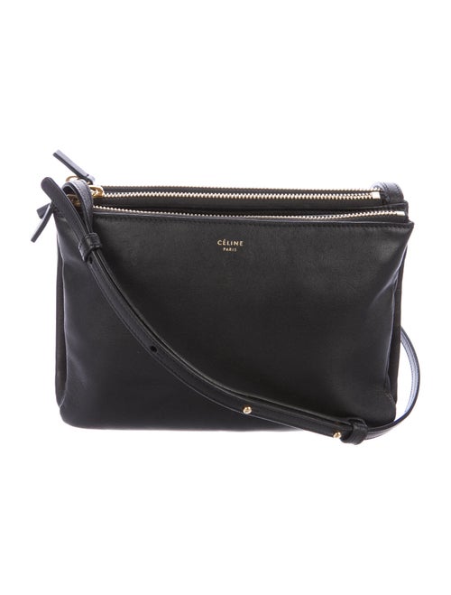 Celine Small Trio Crossbody Bag Black