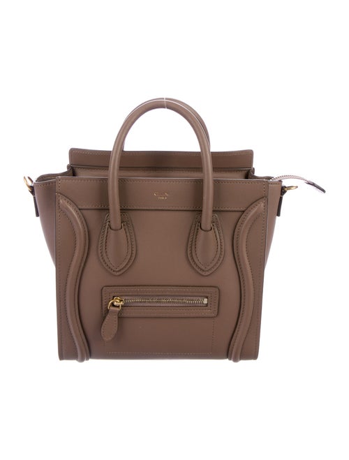 Celine 2020 Nano Luggage Tote gold
