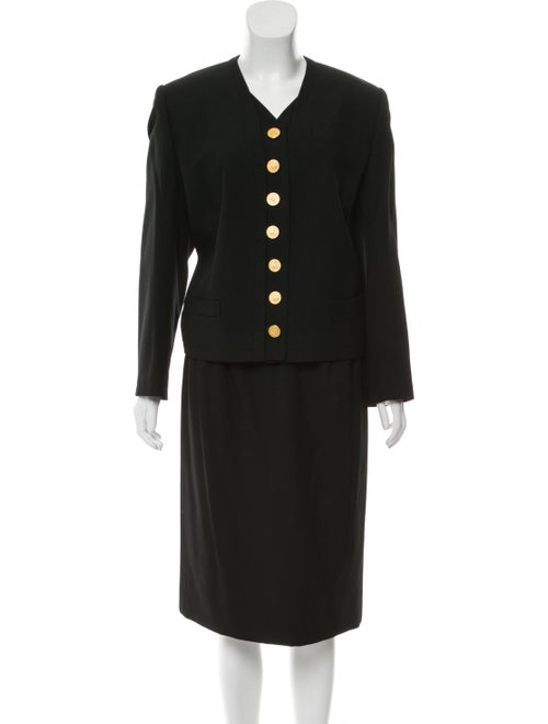 Celine Skirt Suit Black