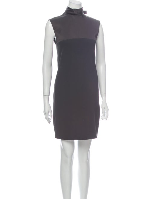 Celine Turtleneck Mini Dress Black