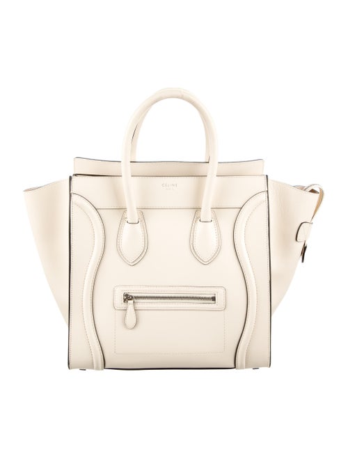 Celine Palmelato Mini Luggage Tote silver
