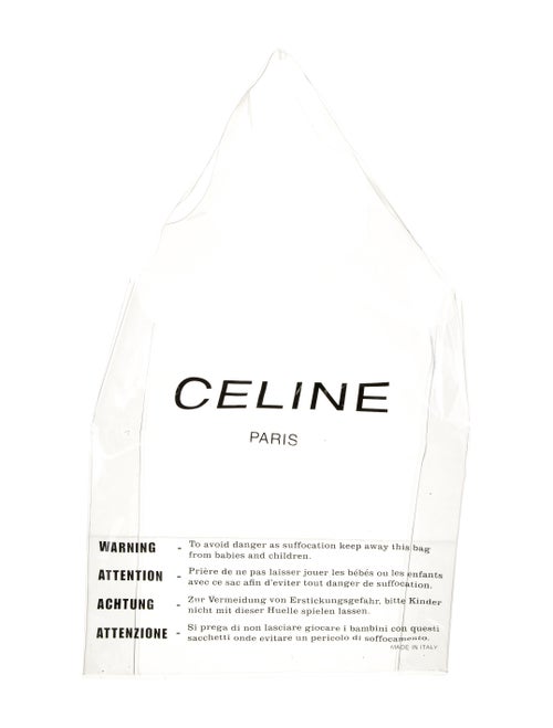 Celine PVC Shopping Tote Clear
