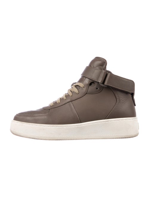 Celine Leather Sneakers Brown